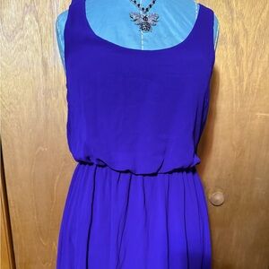 Lush purple Tull cocktail dress sleeveless size 11
